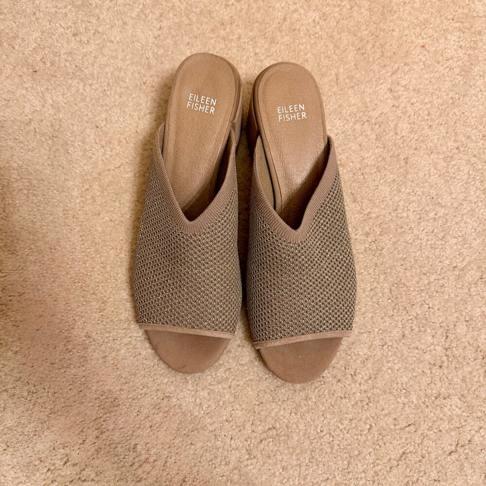 Eileen Fisher Fave Block heel with Knit upper size 10 - Picture 5 of 8